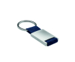 Metalen sleutelhanger graveren met strip van polyester Colors kleur marineblauw