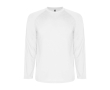 Lang sportshirt voor kinderen bedrukken 150 g/m² Roly kleur wit