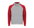 Kinderhoodie in twee kleuren van zachte fleece 280 g/m² - Roly Badet kleur rood