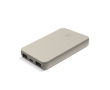 Powerbank om 3 apparaten tegelijk op te laden 5.000 mAh kleur beige