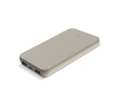 Powerbank om 3 apparaten tegelijk op te laden 10.000 mAh kleur beige