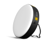 Buitenlamp van 300 lumen met externe batterij van 10.000 mAh kleur zwart
