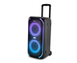 Draagbare speaker op wielen met multicolor licht Fresh'n Rebel 640W kleur zwart