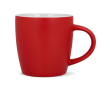 Keramische mok met matte afwerking in meerdere kleuren 350ml kleur rood