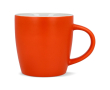 Keramische mok met matte afwerking in meerdere kleuren 350ml kleur oranje