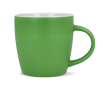 Keramische mok met matte afwerking in meerdere kleuren 350ml kleur limoen groen