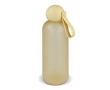 Matte lekvrije fles met ronde dop en draaglus Sagaform 650ml kleur geel
