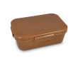 Ruime lunchbox met deksel en veilige sluiting Sagaform kleur bruin