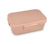 Ruime lunchbox met deksel en veilige sluiting Sagaform kleur rose paztel