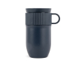 Thermosbeker van roestvrij staal met klein handvat 280 ml kleur blauw