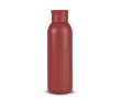 Thermofles van gerecycled staal met drukknoopsluiting 500 ml kleur donkerrood
