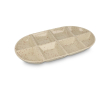 Handgemaakte keramische schaal met spikkeldesign Sagaform kleur beige