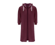 Badjas van katoen en polyester met verstelbare capuchon maat kleur bordeaux