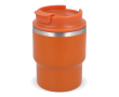 Stapebare take away reisbeker in verschillende kleuren 280ml kleur oranje
