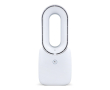 Draagbare bladloze ventilator met LED-licht in 6 kleuren en 4 standen kleur wit