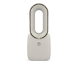 Draagbare bladloze ventilator met LED-licht in 6 kleuren en 4 standen kleur beige