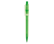 Matte plastic pen, gemaakt in de EU, met blauwe inkt (Jumbo-vulling) kleur groen