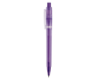 Matte plastic pen, gemaakt in de EU, met blauwe inkt (Jumbo-vulling) kleur paars
