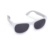Zonnebril in diverse kleuren met zwarte UV400 lens kleur wit