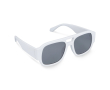 Zonnebril van gerecycled hard plastic met UV400-bescherming kleur wit