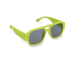 Zonnebril van gerecycled hard plastic met UV400-bescherming kleur limoen groen