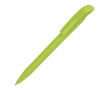 Stilolinea pen gemaakt van 100% gerecycled plastic met blauwe inkt kleur limoen groen