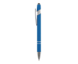 Gerecyclede aluminium pen met aanwijzer en blauwe inkt kleur lichtblauw