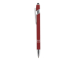 Gerecyclede aluminium pen met aanwijzer en blauwe inkt kleur bordeaux
