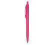 Plastic pen met blauwe inkt om te bedrukken kleur roze