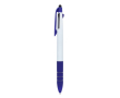 3-kleurenpen met touchscreenpunt en zachte grip kleur donkerblauw