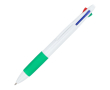 Klassieke 4-kleurenpen met antislipgrip kleur groen