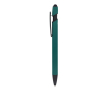 Gerecyclede aluminium pen met stylus, blauwe inkt kleur donkergroen