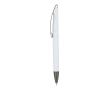 Plastic draaibalpen met zachte afwerking en blauwe inkt kleur wit