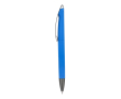 Plastic draaibalpen met zachte afwerking en blauwe inkt kleur blauw