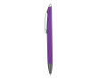 Plastic draaibalpen met zachte afwerking en blauwe inkt kleur paars