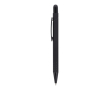 Balpen met stylus en metalen clip, blauwe inkt kleur zwart