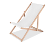 Opvouwbare houten strandstoel perfect voor sublimatie kleur wit