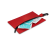 Compacte polyester EHBO-kit met karabijnhaak kleur rood