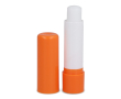 Lippenbalsem van gerecycled materiaal in diverse kleuren kleur oranje
