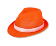 Bedrukbare polyester hoed in verschillende felle kleuren kleur oranje