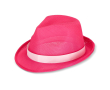 Bedrukbare polyester hoed in verschillende felle kleuren kleur fuchsia
