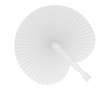 Opvouwbare en compacte waaier in verschillende kleuren kleur wit