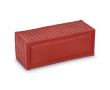 Anti-stressbal van PU-schuim in vierkante zeecontainer vorm kleur rood