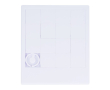 Compacte schuifpuzzel van gerecycled plastic kleur wit