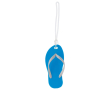 Zomerse sleutelhanger in de vorm van een slipper met EVA body Menorca kleur blauw