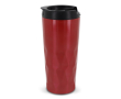 Dubbelwandige thermosfles met lekvrije sluiting 450 ml kleur rood