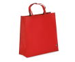 RPET draagtas met zijvouw en korte hengsels 75 g/m² kleur rood