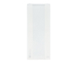 Ecologisch en stevig papieren zakje voor voedsel 14 x 6 x 27 cm kleur wit