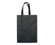 Grote matte gelamineerde non-woven tas met handvatten 105 g/m2 kleur zwart