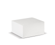 Notitieblok van 420 blanco FSC-gecertificeerde vellen 10x10x5 cm kleur wit